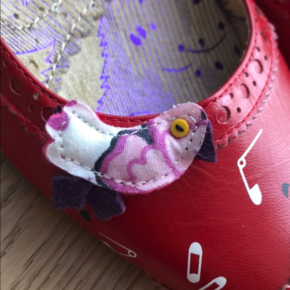 Irregular Choice Flat red whimsical shoes - Picture 3 of 9